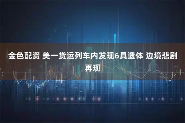 金色配资 美一货运列车内发现6具遗体 边境悲剧再现